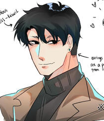 Bust up sketch colored